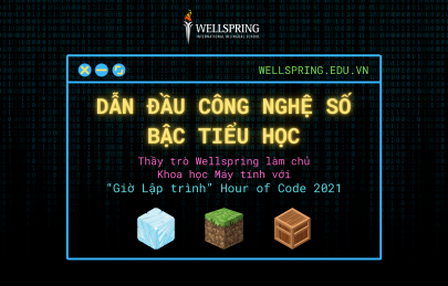 DẪN ĐẦU CÔNG NGHỆ SỐ BẬC TIỂU HỌC: Thầy trò  game đánh bài tiến lên 
 làm chủ Khoa học Máy tính với “Giờ Lập trình” Hour of Code 2021